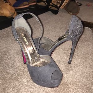 Rhinestone heel